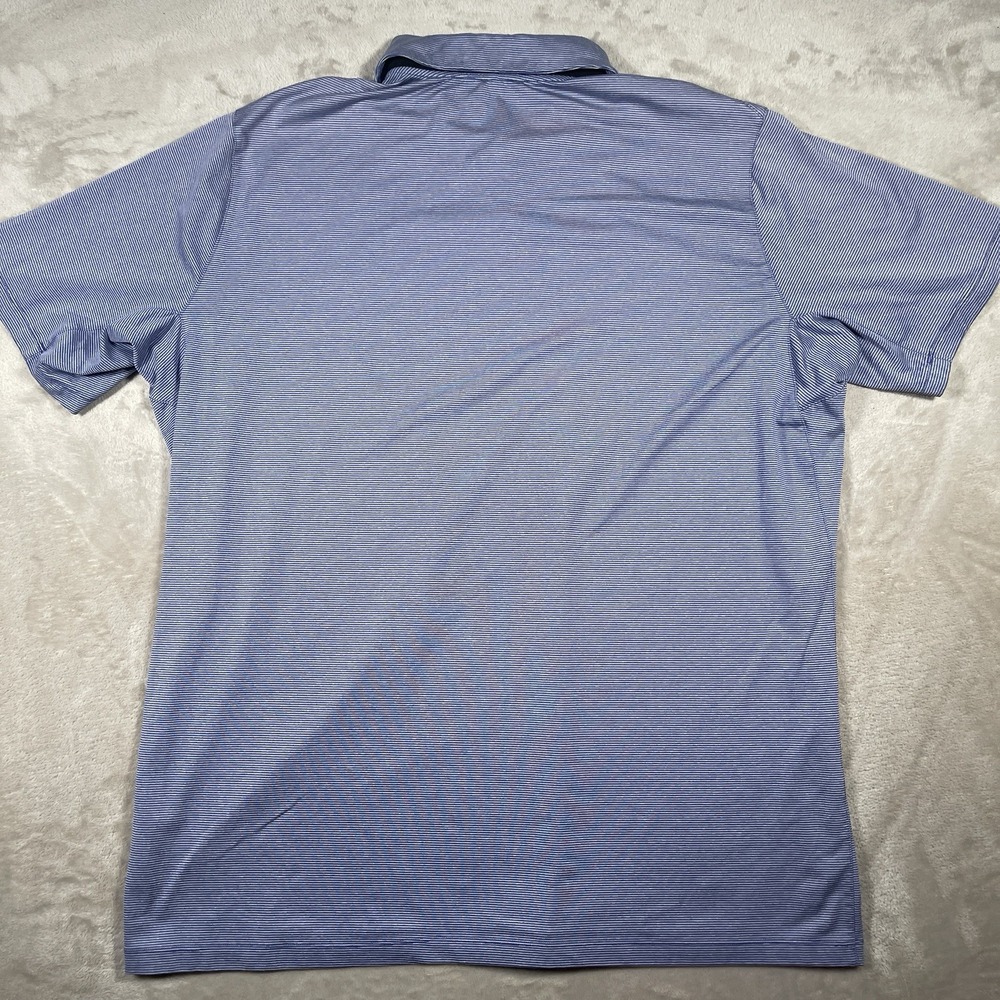 Nike Golf Standard Fit‎ Polo Shirt Mens XXL Short Sleeve Dri-Fit Blue Striped - Picture 5 of 7